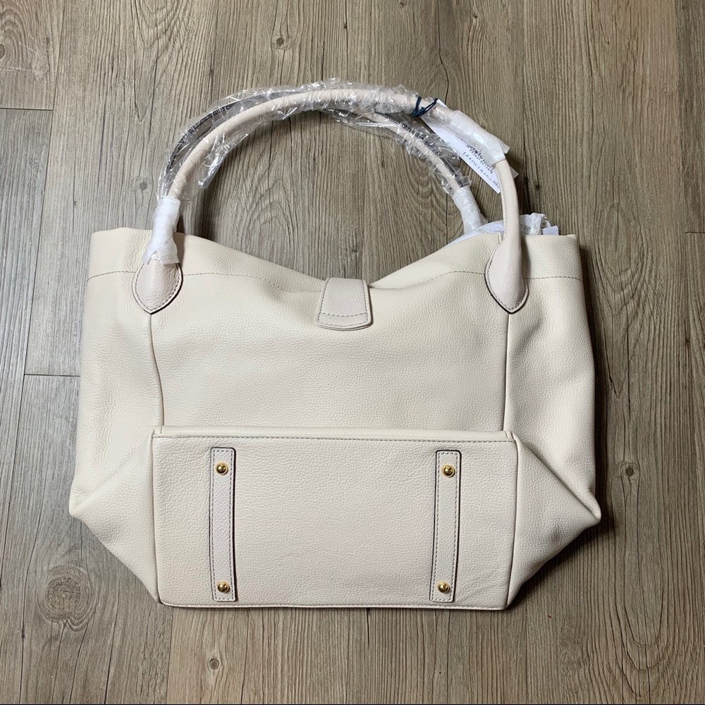 Dooney & Bourke Belvedere Logo Lock Leather Tote - Picture 3 of 8